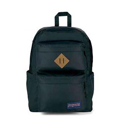 Black JanSport Double Break Laptop Backpacks | SG_JS033