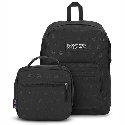 Black JanSport HAPPY AND SAD BUNDLE Laptop Backpacks | SG_JS177