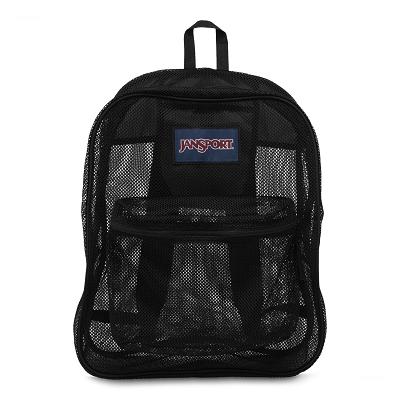 Black JanSport Mesh Pack School Backpacks | SG_JS576