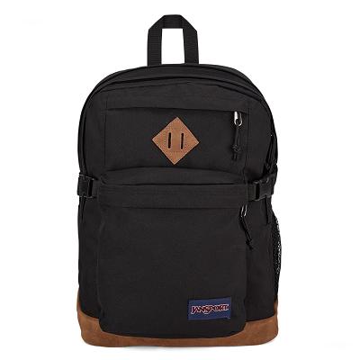 Black JanSport SUEDE CAMPUS School Backpacks | SG_JS591