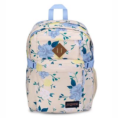 Blue / Yellow JanSport Main Campus School Backpacks | SG_JS527