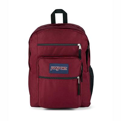 Burgundy JanSport BIG STUDENT Laptop Backpacks | SG_JS508
