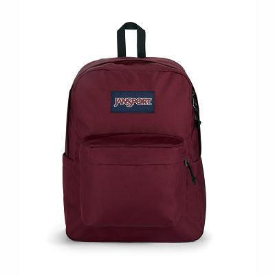 Burgundy JanSport SuperBreak® Plus Laptop Backpacks | SG_JS17B