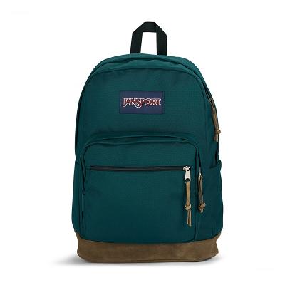 Deep Green JanSport Right Pack Laptop Backpacks | SG_JS292