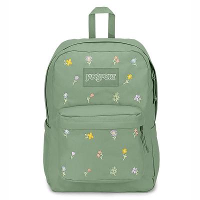 Green JanSport SuperBreak® Plus Laptop Backpacks | SG_JS570
