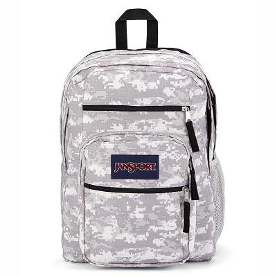 Grey / Camo JanSport BIG STUDENT Laptop Backpacks | SG_JS480