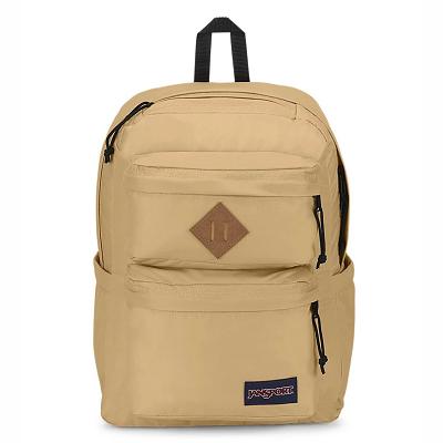 Khaki JanSport Double Break Laptop Backpacks | SG_JS234