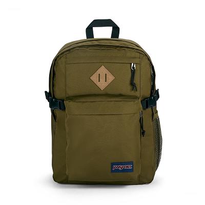 Olive JanSport Main Campus Laptop Backpacks | SG_JS488