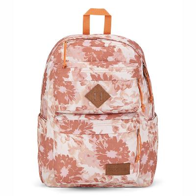 Orange JanSport Double Break Laptop Backpacks | SG_JS587