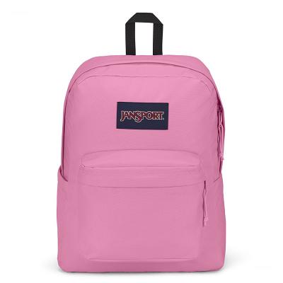 Pink JanSport SuperBreak® Plus Laptop Backpacks | SG_JS341