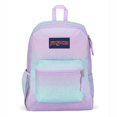 Purple / Green JanSport CROSS TOWN School Backpacks | SG_JS157