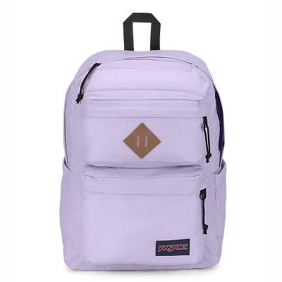 Purple JanSport Double Break Laptop Backpacks | SG_JS410