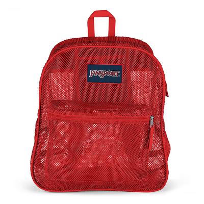 Red JanSport Mesh Pack School Backpacks | SG_JS511