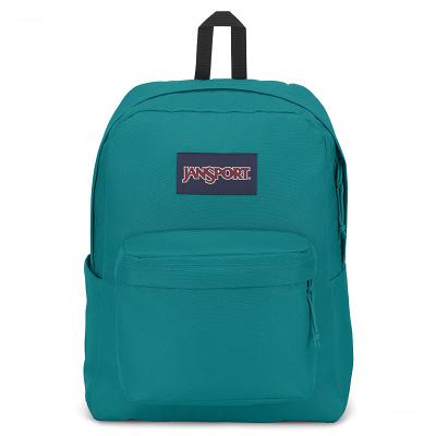 Turquoise JanSport SuperBreak® Plus Laptop Backpacks | SG_JS373