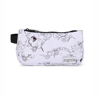 White JanSport Medium Accessory Pouch Pencil Cases | SG_JS16B
