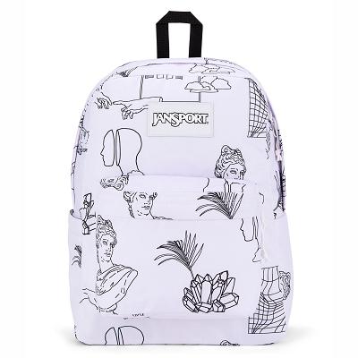White JanSport SuperBreak® School Backpacks | SG_JS02B
