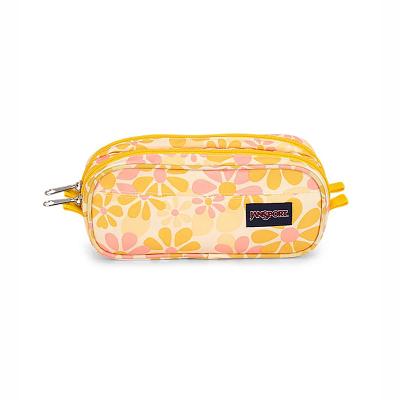 Yellow JanSport Large Accessory Pouch Pencil Cases | SG_JS047